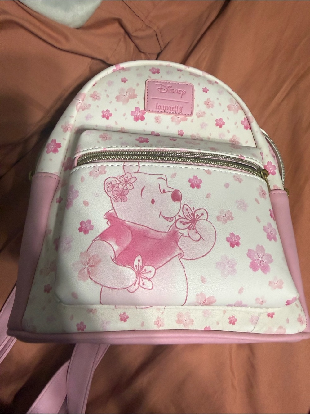 Loungefly Pink Floral Interior Mini Backpack